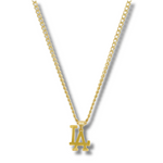 Gold Pendant Necklace - LA - linkedlondon