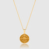 Gold Set - Compass and 5mm Rope Chain Necklace - linkedlondon