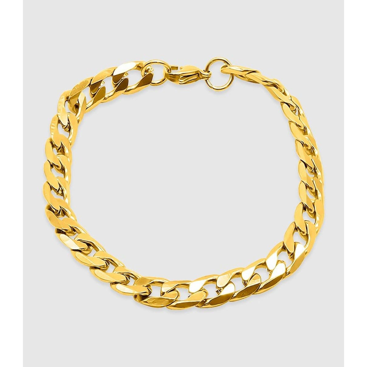 Gold Bracelet - Cuban 8mm - linkedlondon