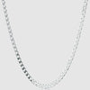 Silver Chain Necklace - Cuban 4mm - linkedlondon