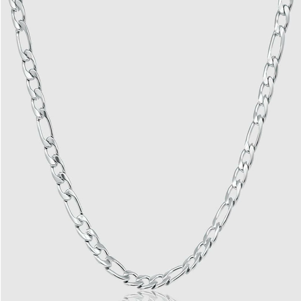 Silver Chain Necklace - Figaro 5mm - linkedlondon