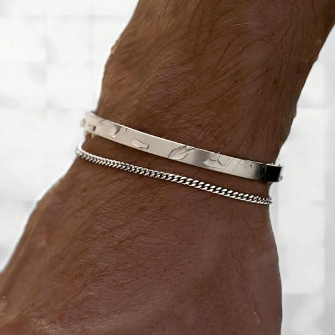 2 Piece Stackable Bangle Bracelet