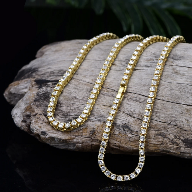 4MM Gold Tennis Chain Necklace