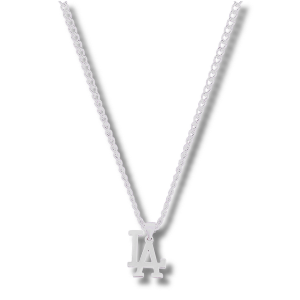 Silver Pendant Necklace - LA - linkedlondon