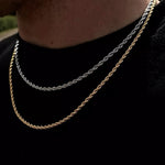 Gold Chain Necklace - Rope 3mm - linkedlondon