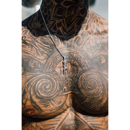 Silver Pendant Necklace - The Rose - linkedlondon