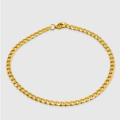 Gold Bracelet - Cuban 4mm - linkedlondon