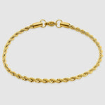 Gold Bracelet - Rope 3mm - linkedlondon