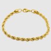Gold Bracelet - Rope 5mm - linkedlondon