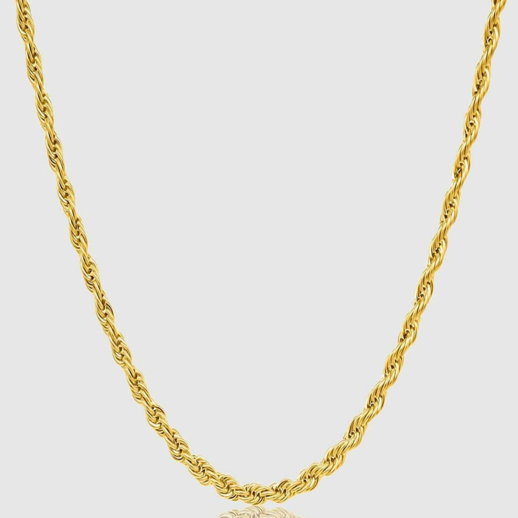 Gold Chain Necklace - Rope 3mm - linkedlondon