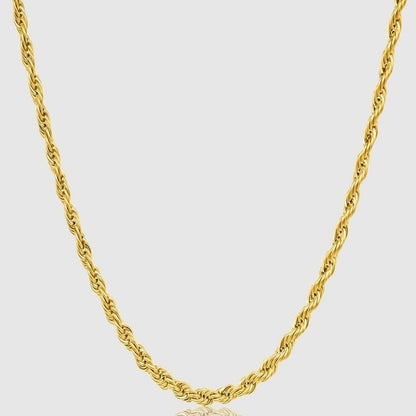 Gold Chain Necklace - Rope 3mm - linkedlondon