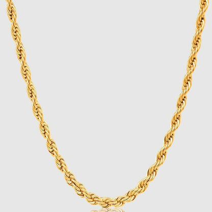 Gold Chain Necklace - Rope 5mm - linkedlondon