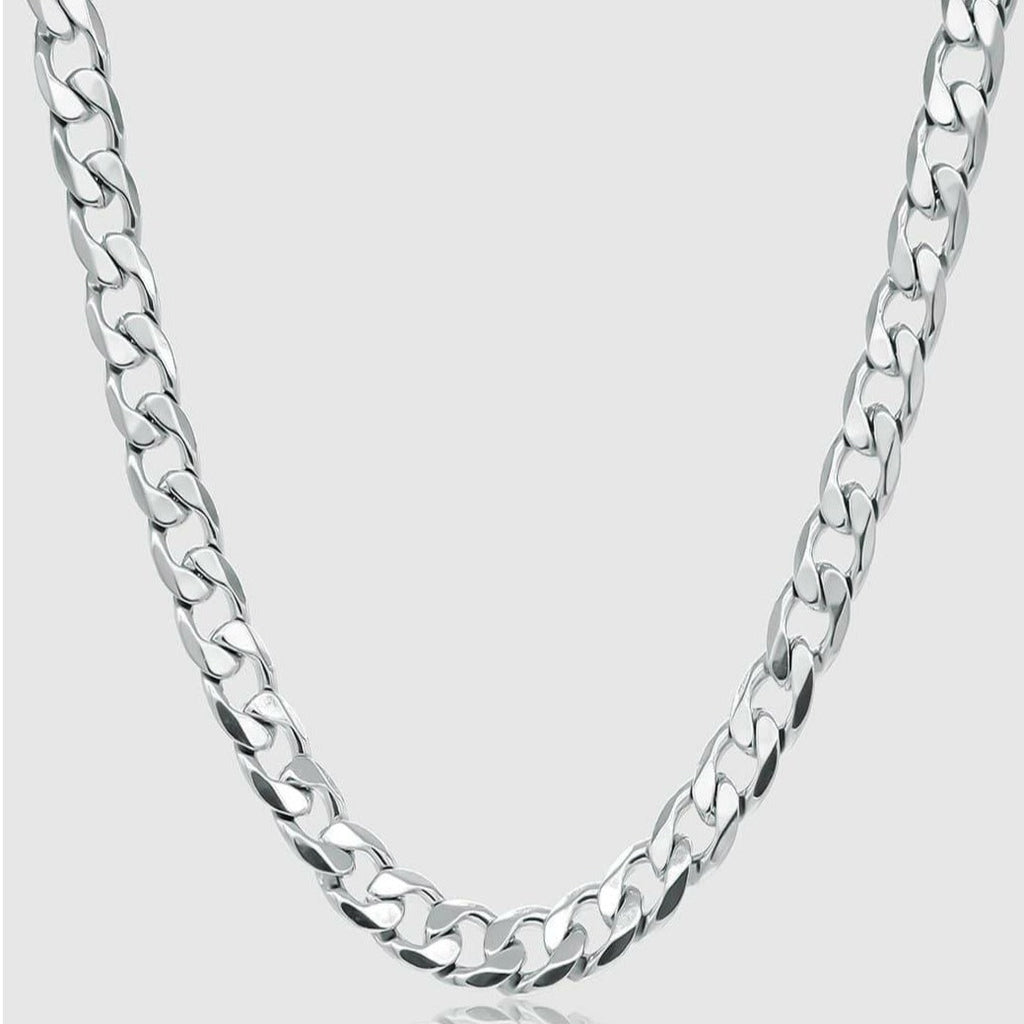 Silver Chain Necklace - Cuban 12mm - linkedlondon