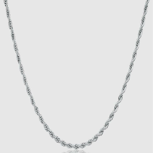 Silver Chain Necklace - Rope 3mm - linkedlondon