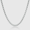 Women's Silver Chain Necklace - Wheat 5mm - linkedlondon