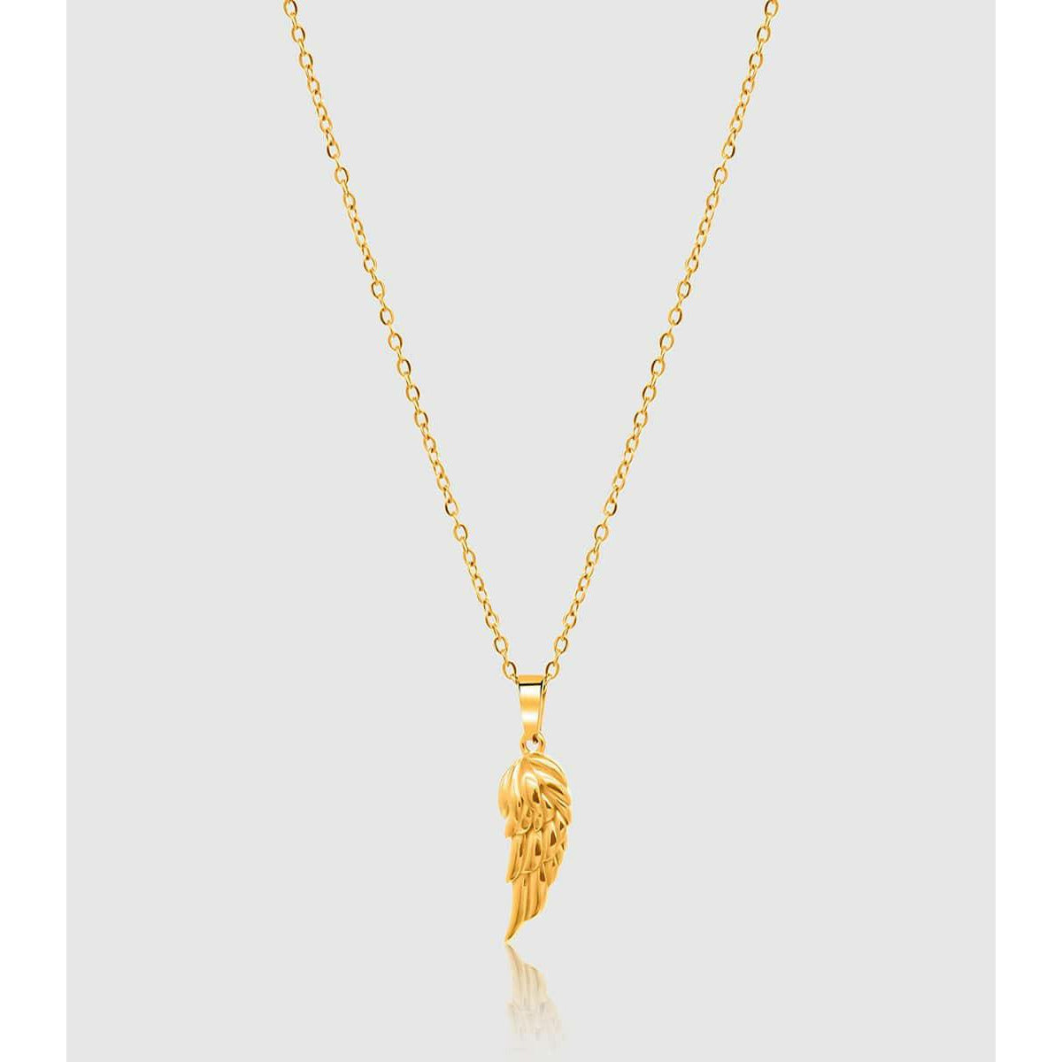 Gold Pendant Necklace - Angel Wing - linkedlondon