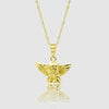 Gold Pendant Necklace - Edens Cherub - linkedlondon