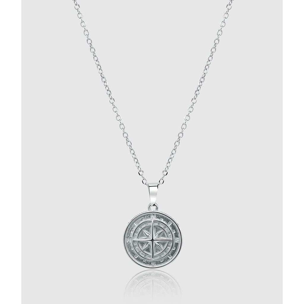 Women's Silver Pendant Necklace - Compass - linkedlondon
