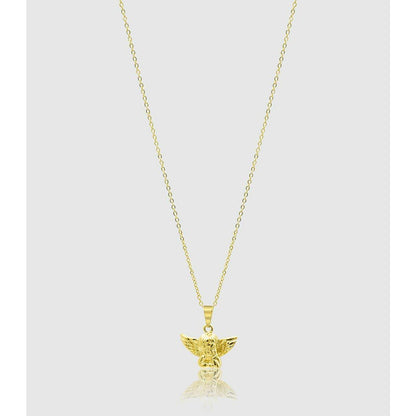 Gold Pendant Necklace - Edens Cherub - linkedlondon