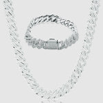 White Gold Diamond Set - Necklace and Bracelet - linkedlondon