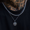 Silver Vitruvian Man Pendant Necklace - linkedlondon